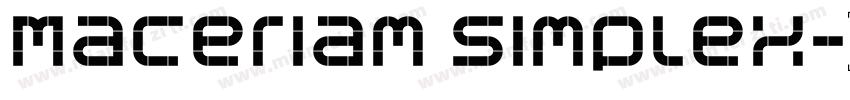 Maceriam Simplex字体转换
